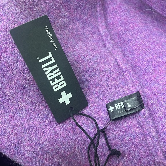 New +Beryll Cashmere Cardigan with Hood Vivian | Lilac - Picture 4 of 11